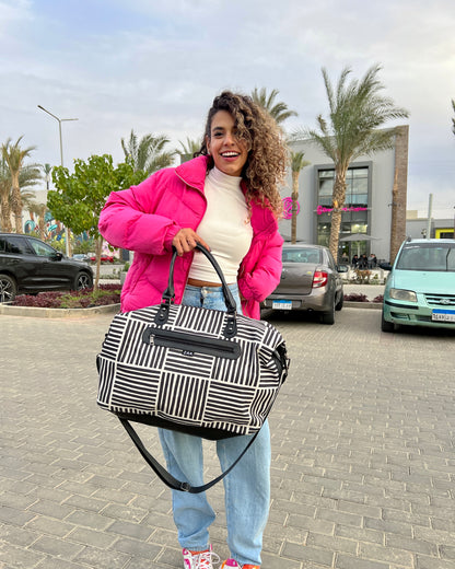 Monochrome Duffle Bag