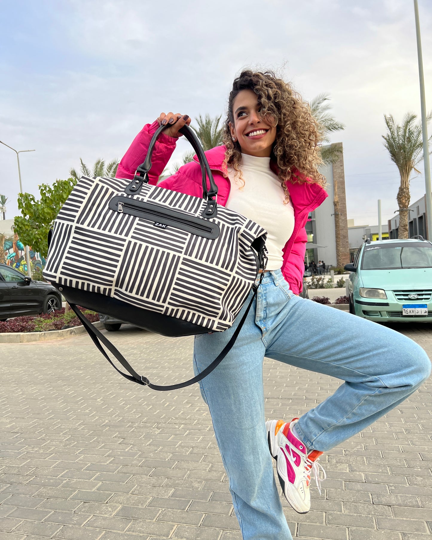 Monochrome Duffle Bag