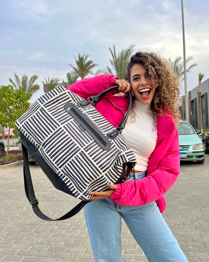 Monochrome Duffle Bag
