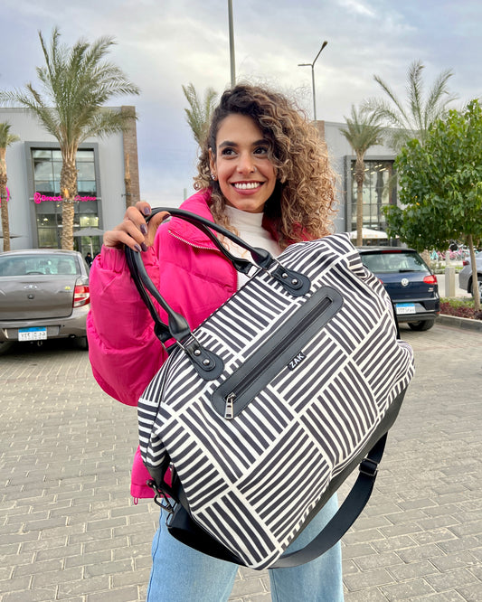 Monochrome Duffle Bag