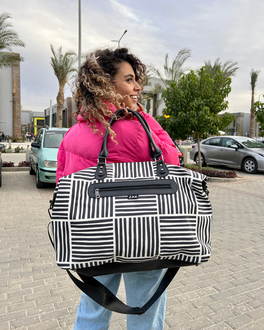 Monochrome Duffle Bag