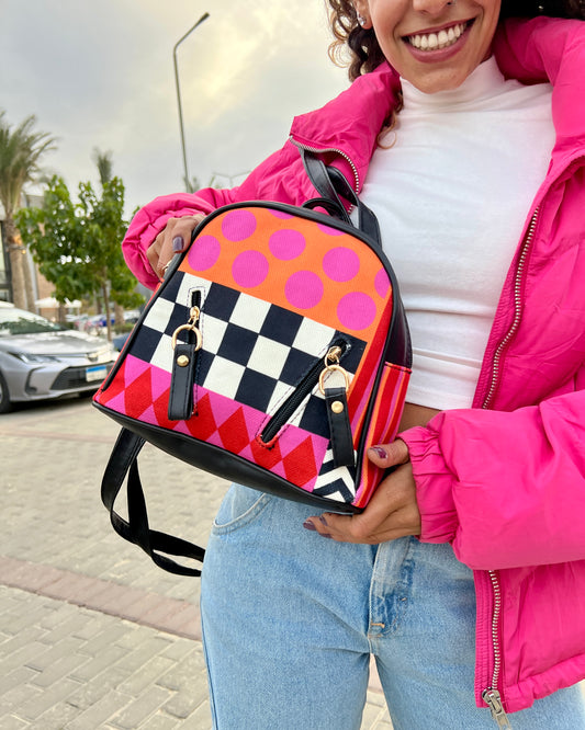 Fuchsia Fiesta Mini Backpack