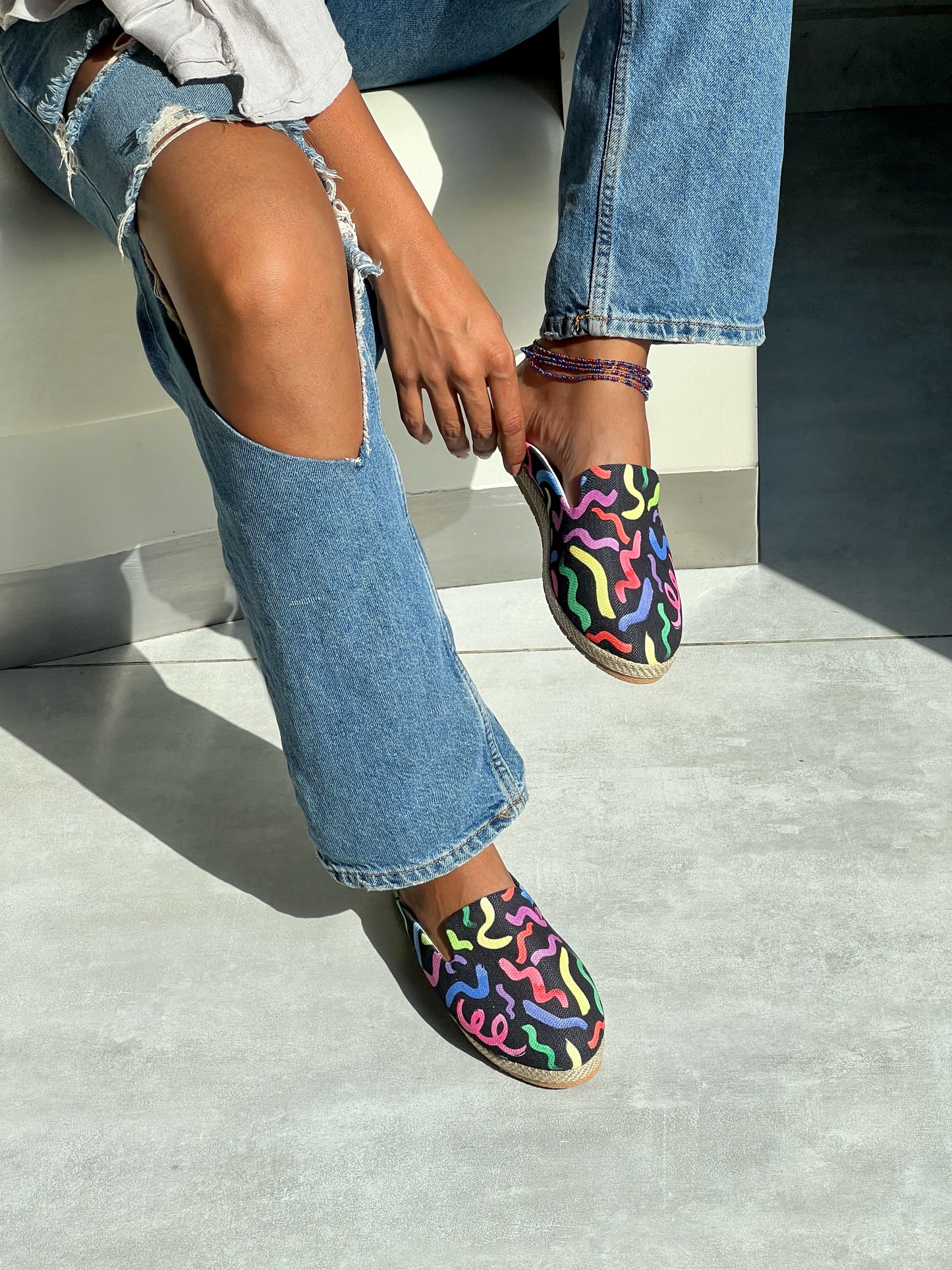 Crazy Doodles Mules
