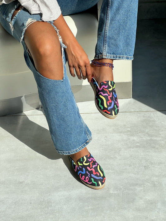 Crazy Doodles Mules