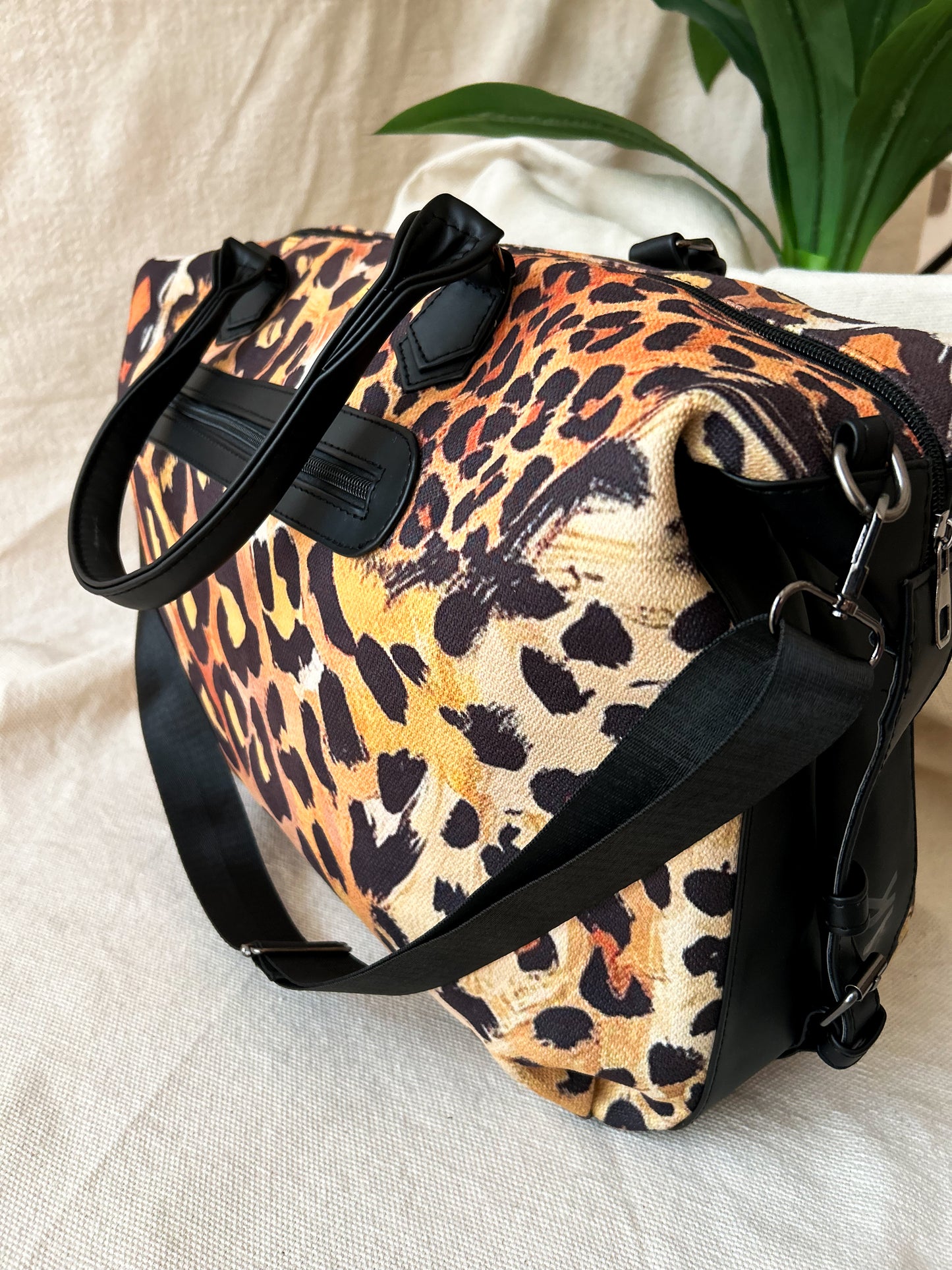 Light leopard Duffle Bag
