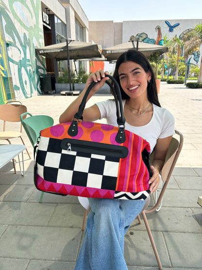 Fuchsia Fiesta Duffle Bag