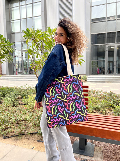 Crazy Doodles Tote Bag