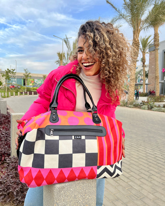 Fuchsia Fiesta Duffle Bag