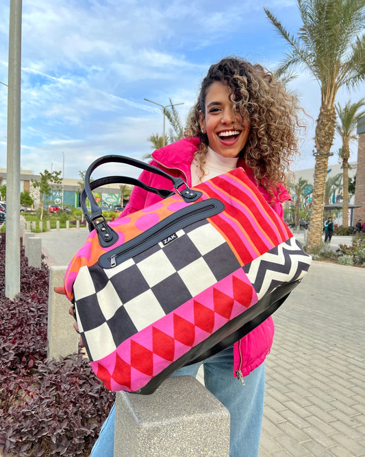 Fuchsia Fiesta Duffle Bag